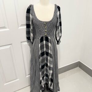 Free people Plaid Dress